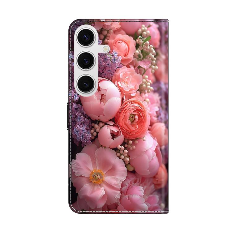 For Samsung Galaxy S25 FE 5G Crystal-Like Painted Vegan Leather Phone Case
