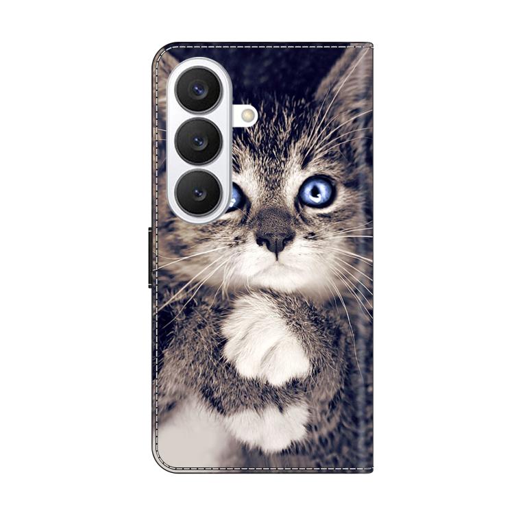 For Samsung Galaxy S26+ 5G Crystal-Like Painted Vegan Leather Phone Case