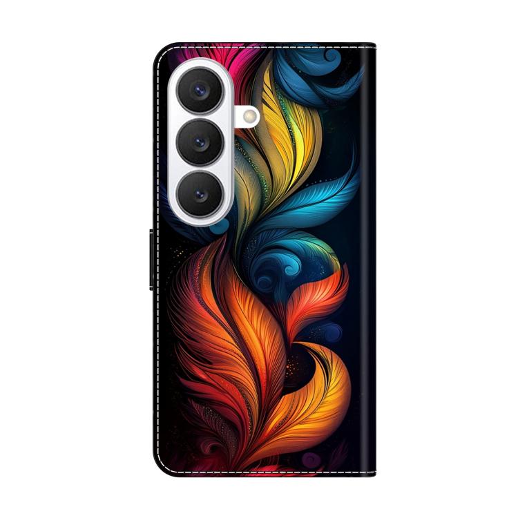 For Samsung Galaxy S26+ 5G Crystal-Like Painted Vegan Leather Phone Case