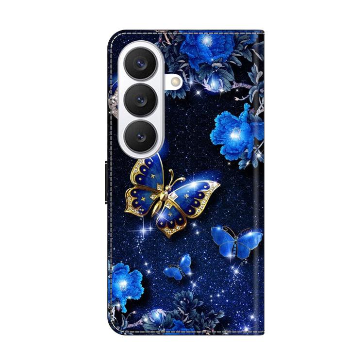 For Samsung Galaxy S26+ 5G Crystal-Like Painted Vegan Leather Phone Case