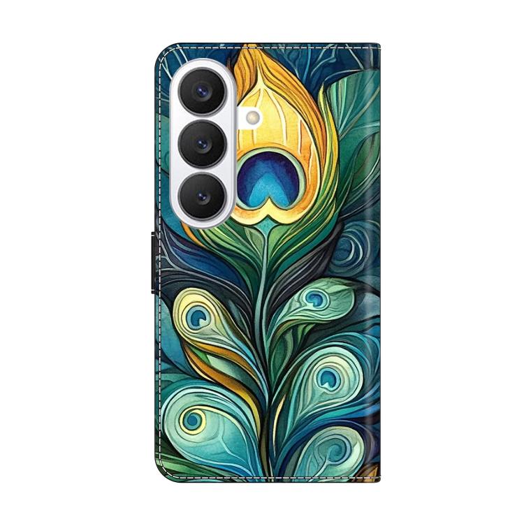 For Samsung Galaxy S26+ 5G Crystal-Like Painted Vegan Leather Phone Case