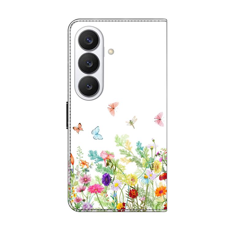 For Samsung Galaxy S26+ 5G Crystal-Like Painted Vegan Leather Phone Case