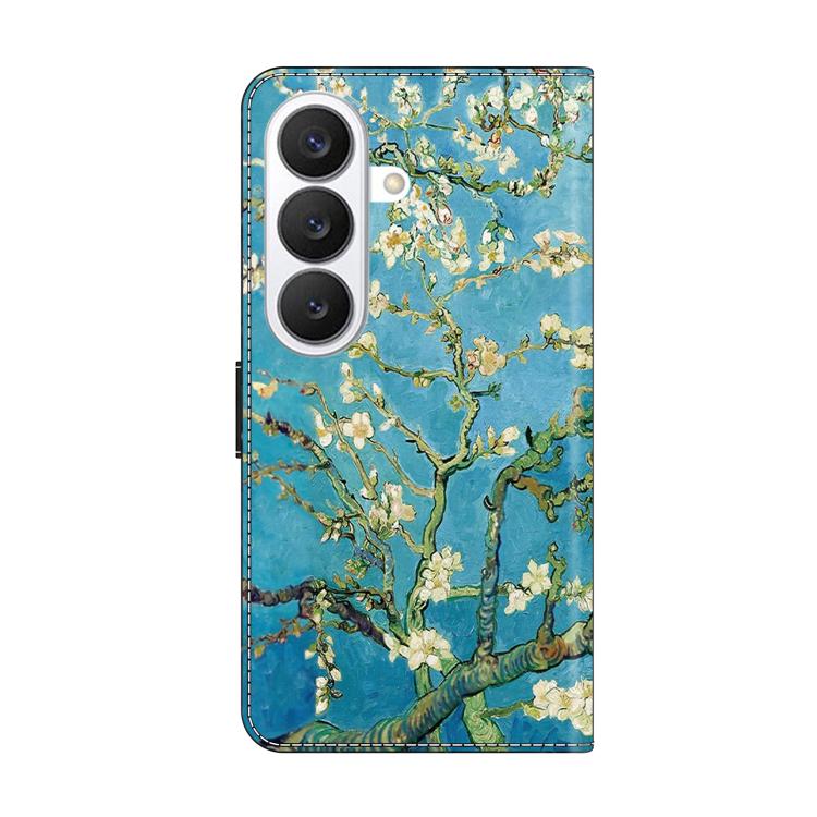 For Samsung Galaxy S26+ 5G Crystal-Like Painted Vegan Leather Phone Case