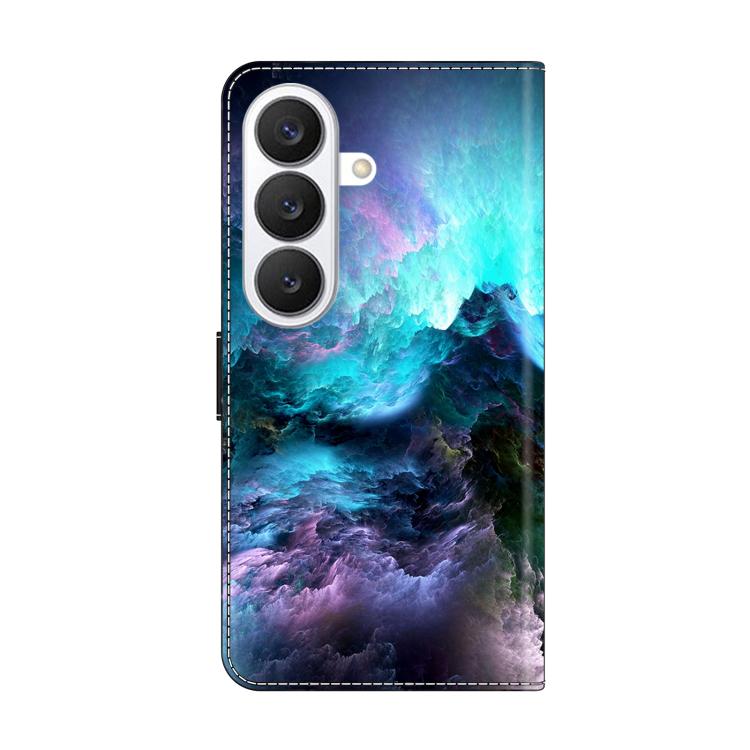 For Samsung Galaxy S26+ 5G Crystal-Like Painted Vegan Leather Phone Case
