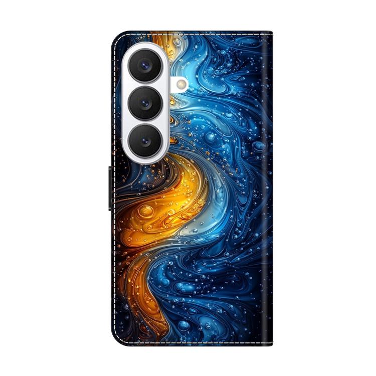 For Samsung Galaxy S26+ 5G Crystal-Like Painted Vegan Leather Phone Case