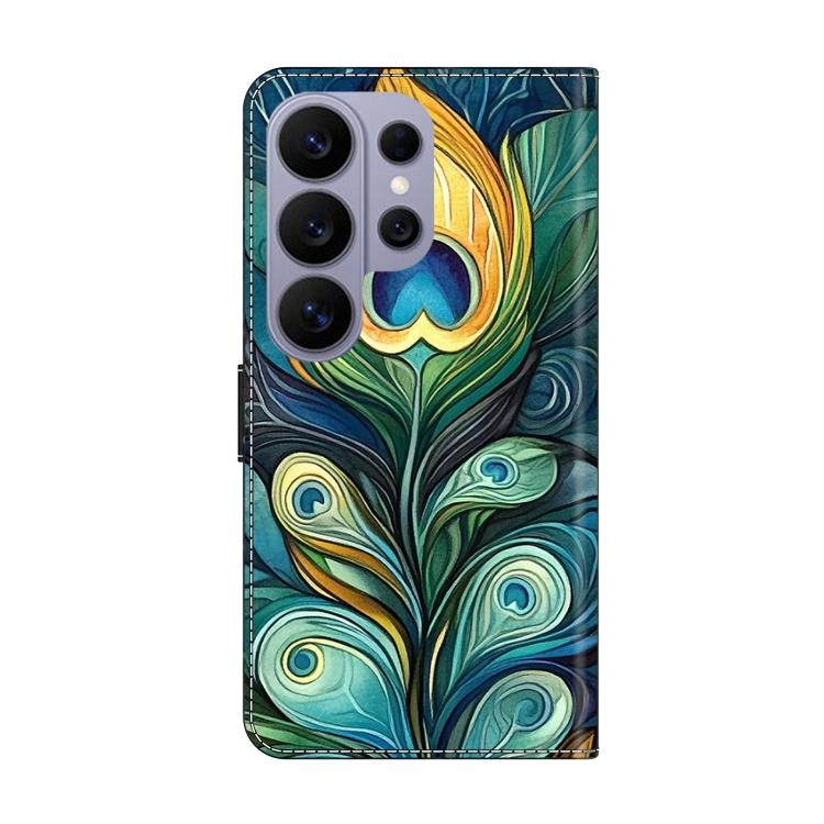 For Samsung Galaxy S26 Ultra 5G Crystal-Like Painted Vegan Leather Phone Case