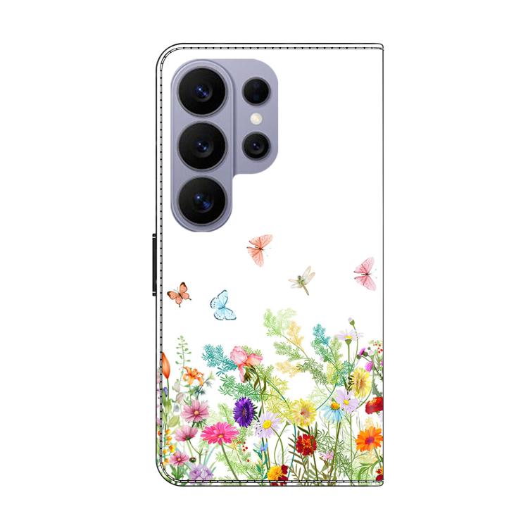 For Samsung Galaxy S26 Ultra 5G Crystal-Like Painted Vegan Leather Phone Case