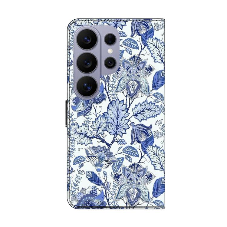 For Samsung Galaxy S26 Ultra 5G Crystal-Like Painted Vegan Leather Phone Case