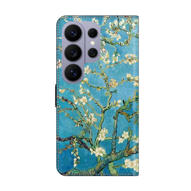 For Samsung Galaxy S26 Ultra 5G Crystal-Like Painted Vegan Leather Phone Case
