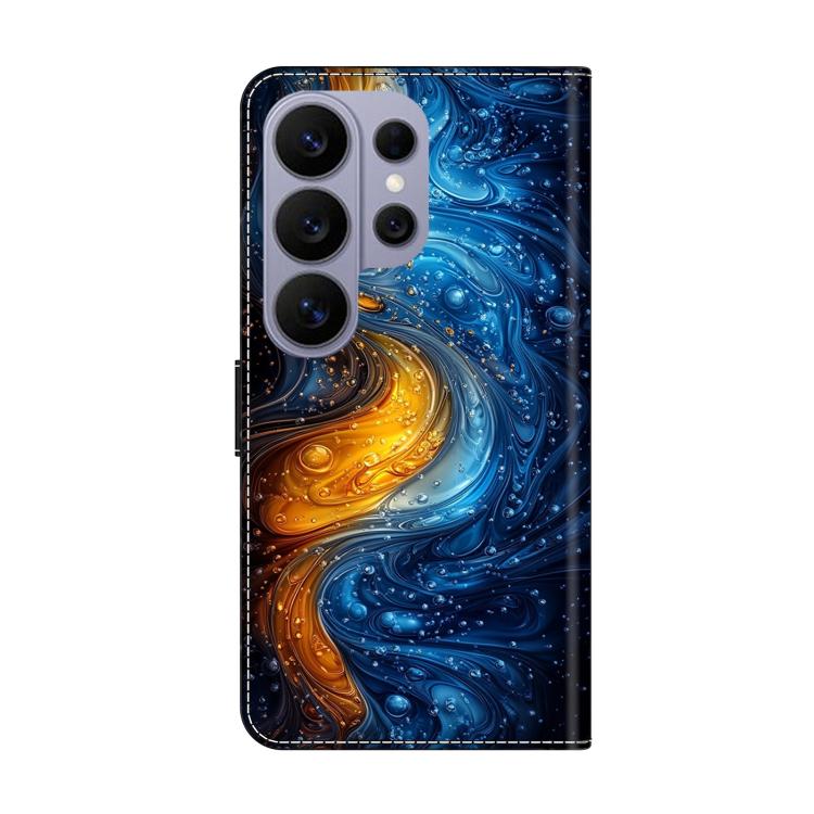 For Samsung Galaxy S26 Ultra 5G Crystal-Like Painted Vegan Leather Phone Case