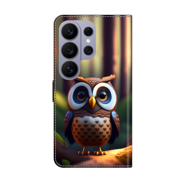 For Samsung Galaxy S26 Ultra 5G Crystal-Like Painted Vegan Leather Phone Case