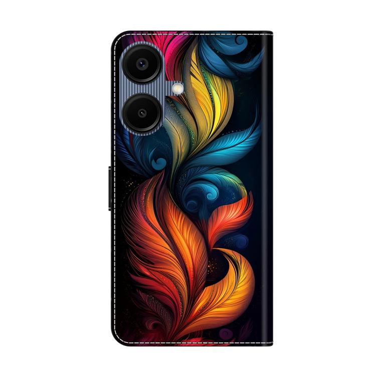 For Samsung Galaxy A06 4G / 5G Crystal-Like Painted Vegan Leather Phone Case