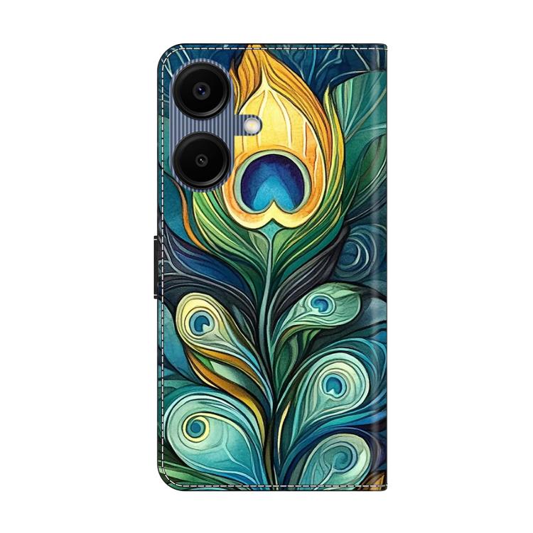 For Samsung Galaxy A06 4G / 5G Crystal-Like Painted Vegan Leather Phone Case