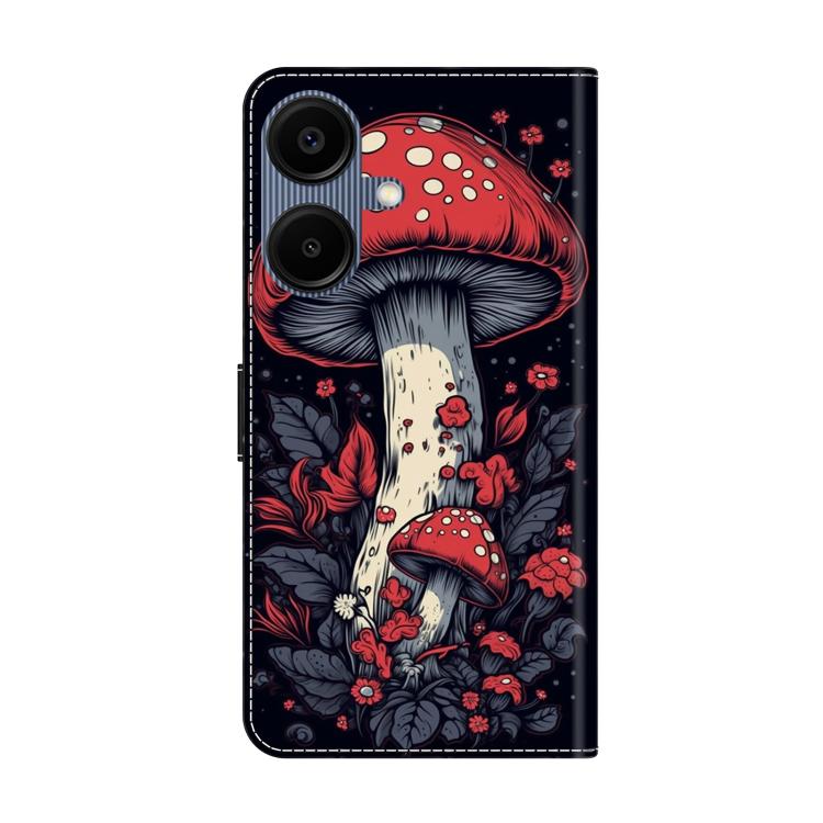 For Samsung Galaxy A06 4G / 5G Crystal-Like Painted Vegan Leather Phone Case