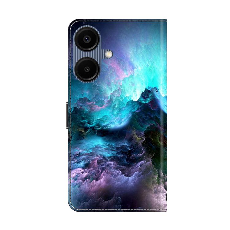 For Samsung Galaxy A06 4G / 5G Crystal-Like Painted Vegan Leather Phone Case