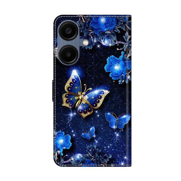 For Samsung Galaxy A07 4G / 5G Crystal-Like Painted Vegan Leather Phone Case