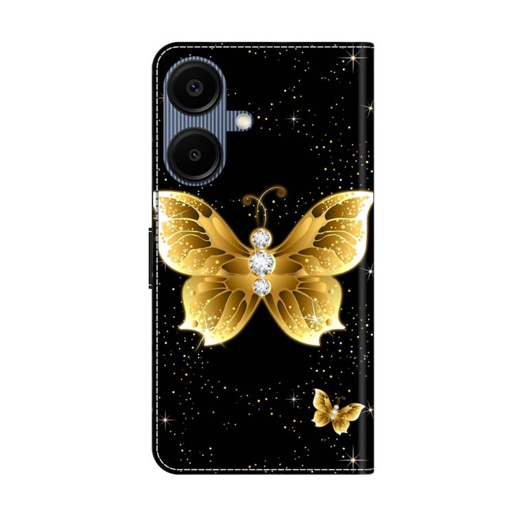 For Samsung Galaxy A07 4G / 5G Crystal-Like Painted Vegan Leather Phone Case