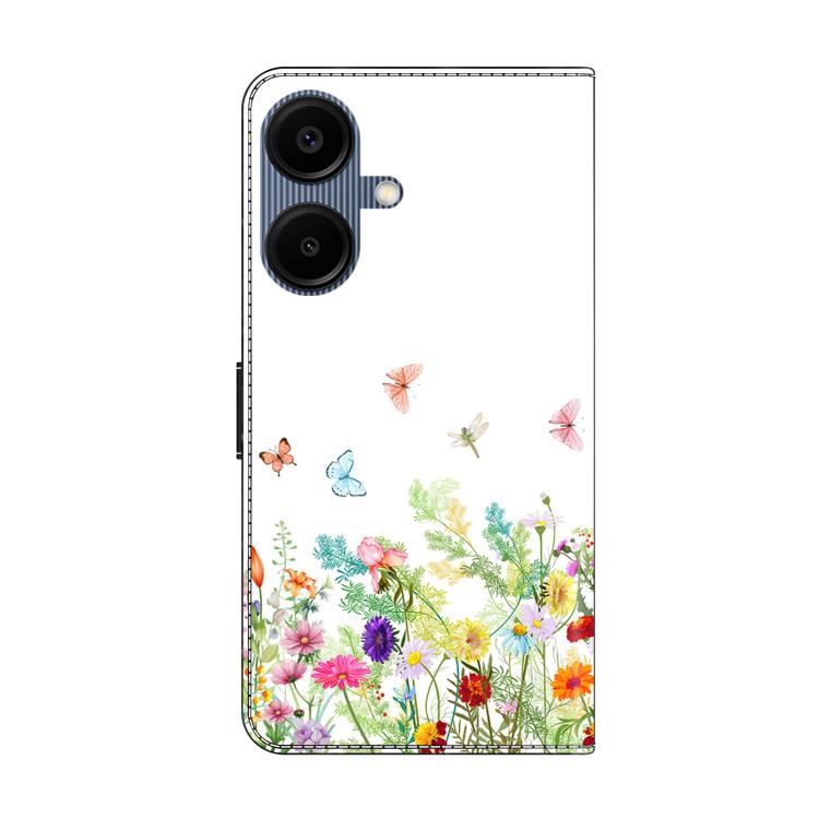 For Samsung Galaxy A07 4G / 5G Crystal-Like Painted Vegan Leather Phone Case