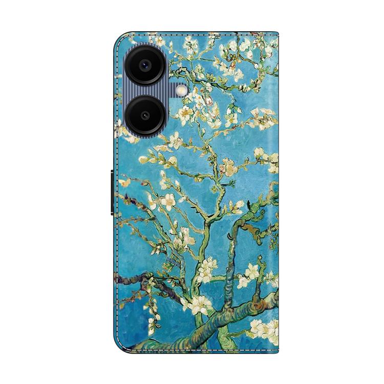For Samsung Galaxy A07 4G / 5G Crystal-Like Painted Vegan Leather Phone Case