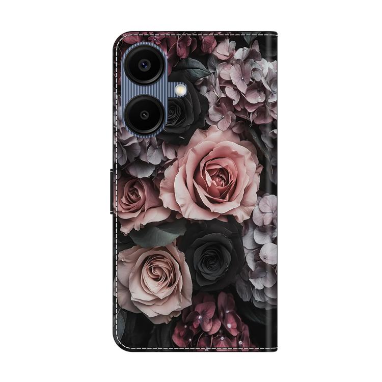 For Samsung Galaxy A07 4G / 5G Crystal-Like Painted Vegan Leather Phone Case