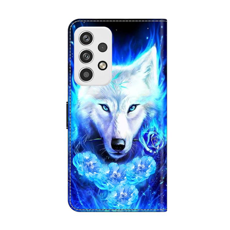 For Samsung Galaxy A23 5G Crystal-Like Painted Vegan Leather Phone Case