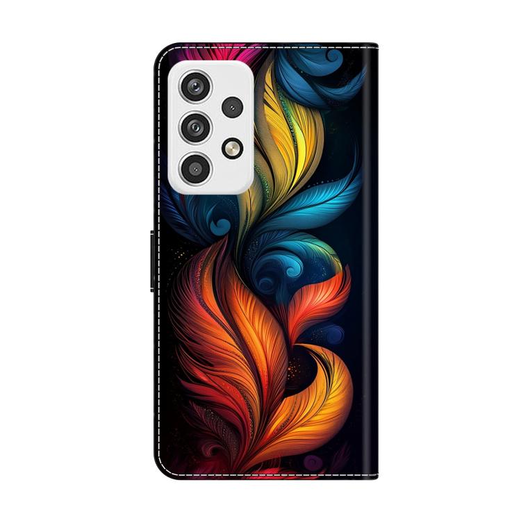 For Samsung Galaxy A23 5G Crystal-Like Painted Vegan Leather Phone Case