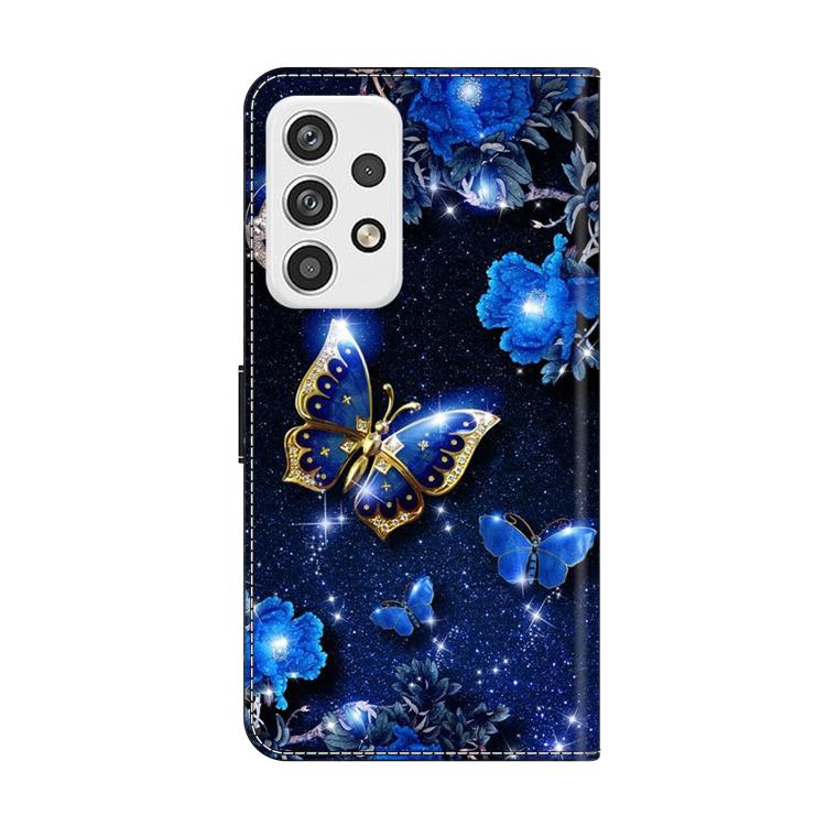 For Samsung Galaxy A23 5G Crystal-Like Painted Vegan Leather Phone Case