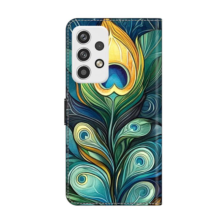 For Samsung Galaxy A23 5G Crystal-Like Painted Vegan Leather Phone Case