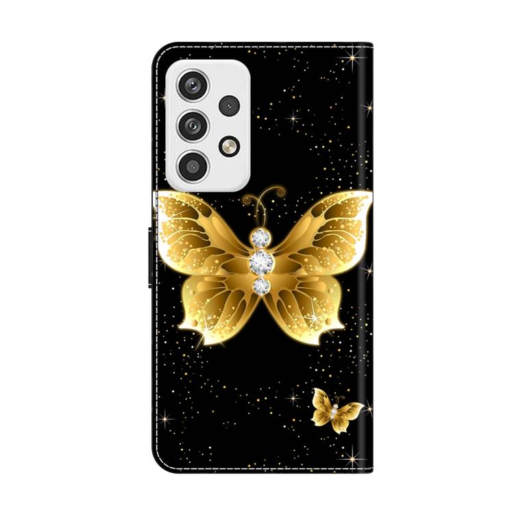For Samsung Galaxy A23 5G Crystal-Like Painted Vegan Leather Phone Case