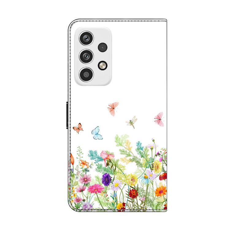 For Samsung Galaxy A23 5G Crystal-Like Painted Vegan Leather Phone Case