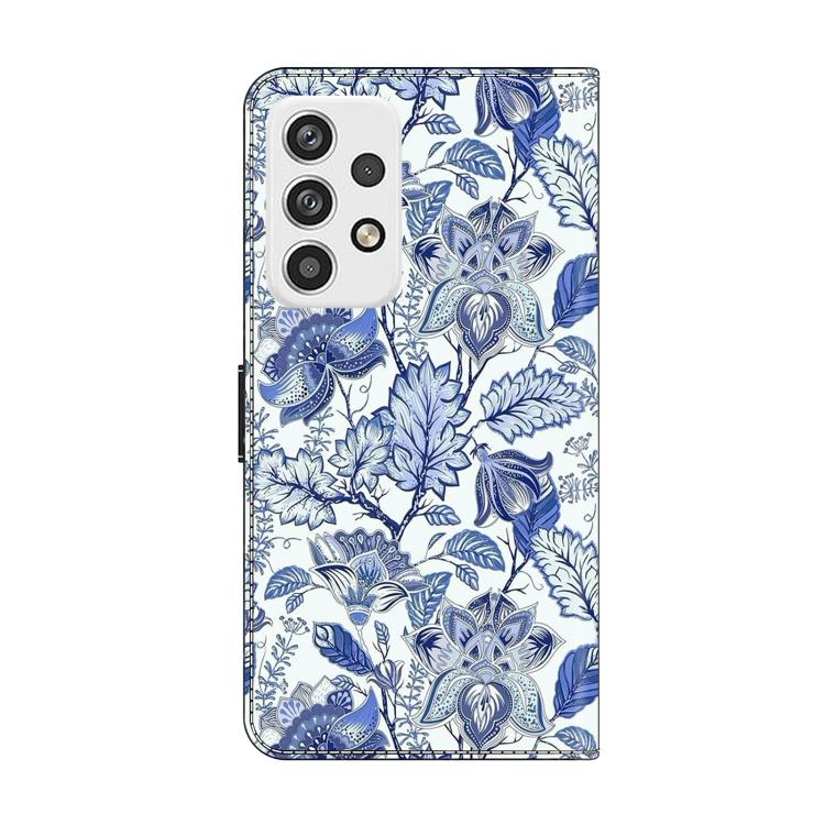 For Samsung Galaxy A23 5G Crystal-Like Painted Vegan Leather Phone Case