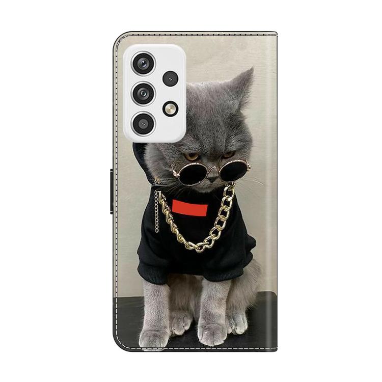 For Samsung Galaxy A23 5G Crystal-Like Painted Vegan Leather Phone Case