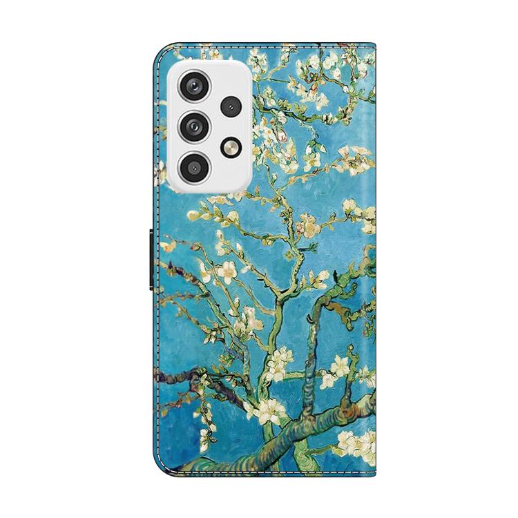 For Samsung Galaxy A23 5G Crystal-Like Painted Vegan Leather Phone Case