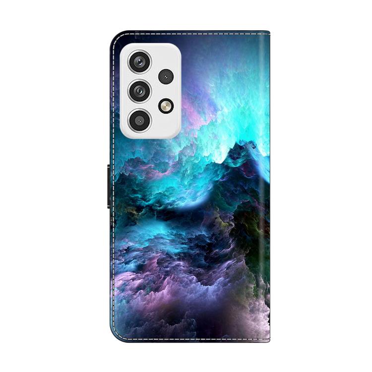 For Samsung Galaxy A23 5G Crystal-Like Painted Vegan Leather Phone Case