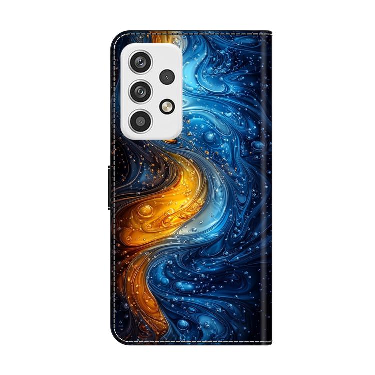 For Samsung Galaxy A23 5G Crystal-Like Painted Vegan Leather Phone Case