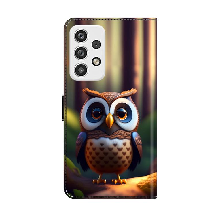 For Samsung Galaxy A23 5G Crystal-Like Painted Vegan Leather Phone Case