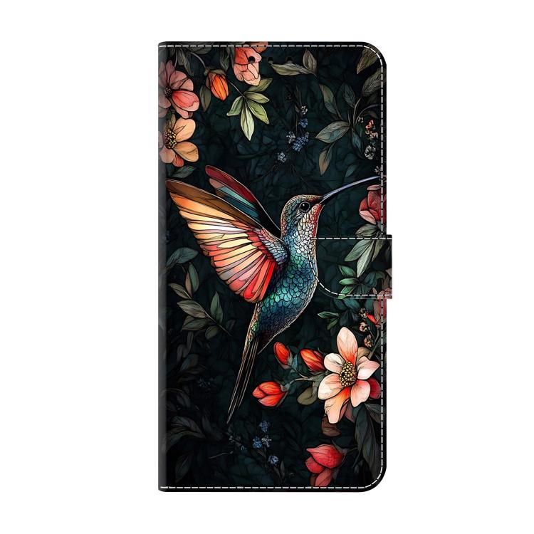 For Samsung Galaxy A24 4G Crystal-Like Painted Vegan Leather Phone Case