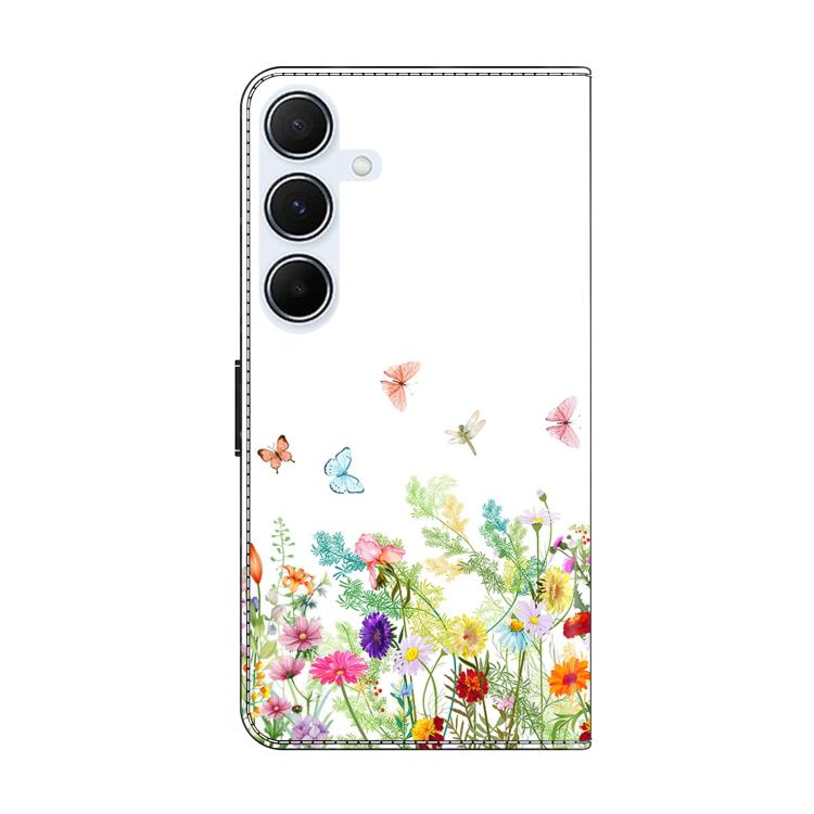 For Samsung Galaxy A24 4G Crystal-Like Painted Vegan Leather Phone Case
