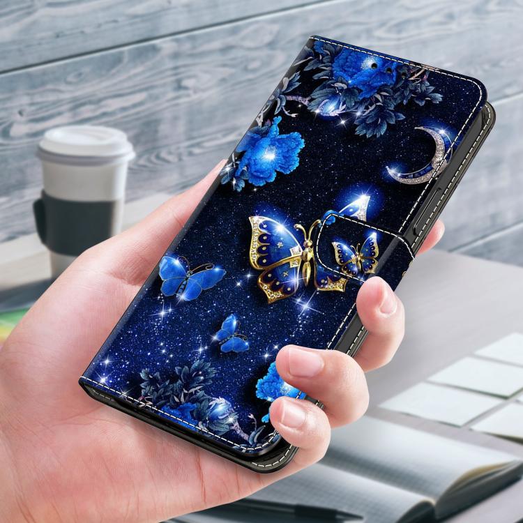 For Samsung Galaxy A25 5G Crystal-Like Painted Vegan Leather Phone Case