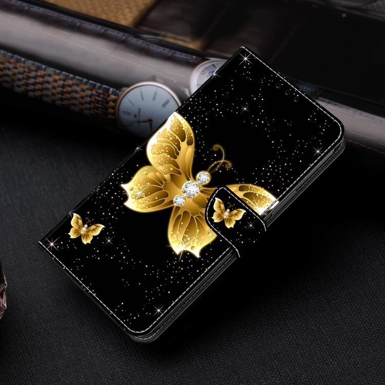 For Samsung Galaxy A25 5G Crystal-Like Painted Vegan Leather Phone Case