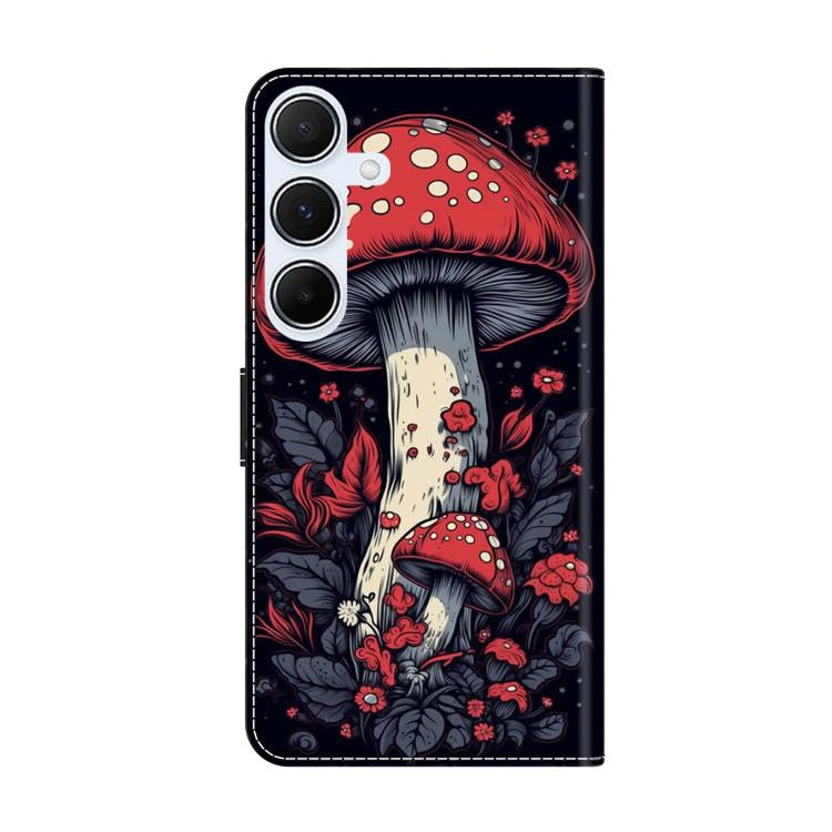 For Samsung Galaxy A25 5G Crystal-Like Painted Vegan Leather Phone Case