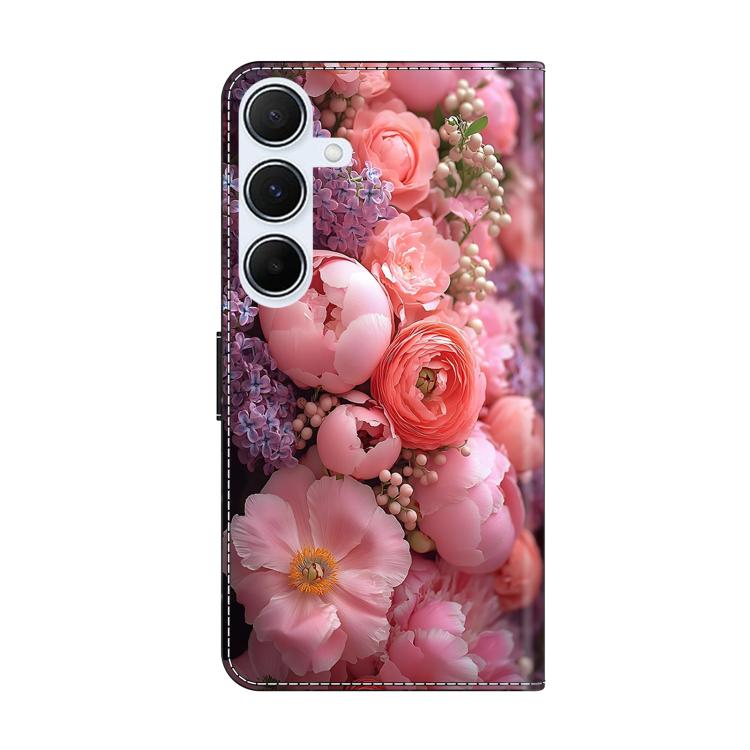For Samsung Galaxy A25 5G Crystal-Like Painted Vegan Leather Phone Case