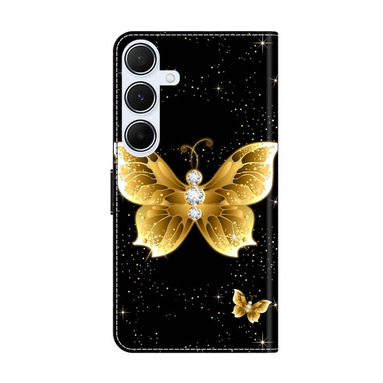 For Samsung Galaxy A55 5G Crystal-Like Painted Vegan Leather Phone Case