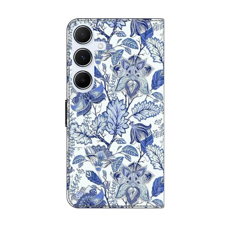 For Samsung Galaxy A55 5G Crystal-Like Painted Vegan Leather Phone Case