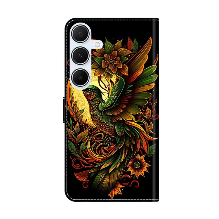 For Samsung Galaxy A55 5G Crystal-Like Painted Vegan Leather Phone Case