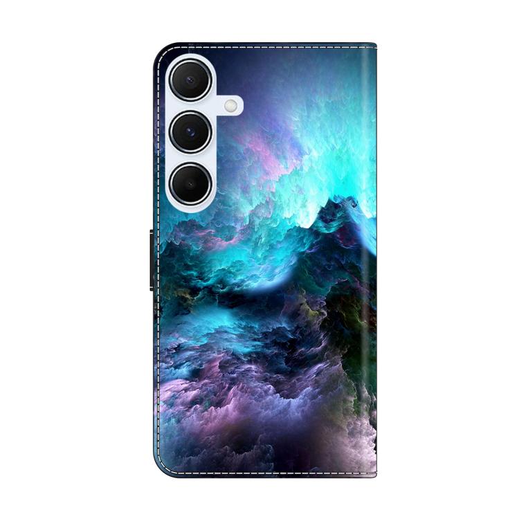 For Samsung Galaxy A55 5G Crystal-Like Painted Vegan Leather Phone Case