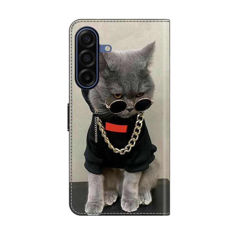 For Samsung Galaxy A17 / A26 5G Crystal-Like Painted Vegan Leather Phone Case