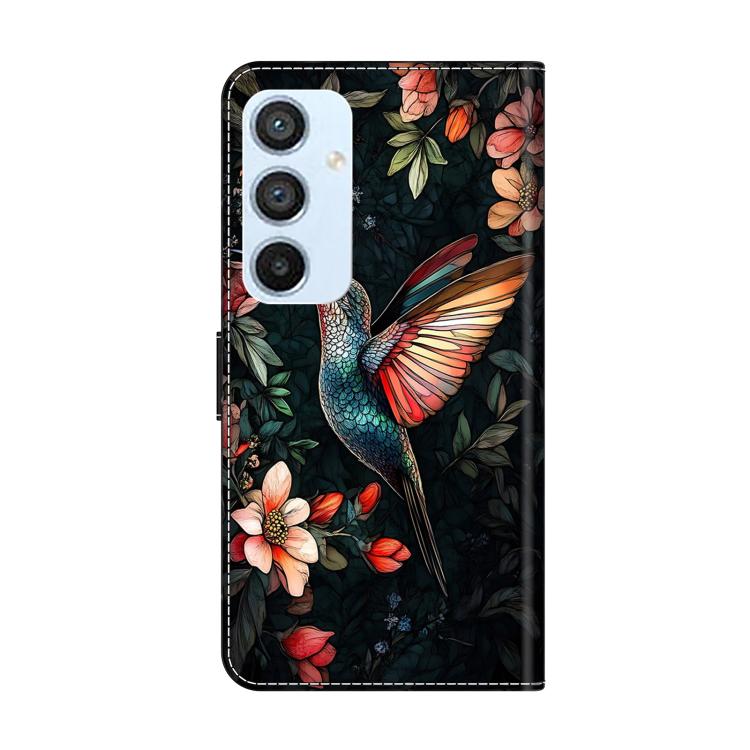 For Samsung Galaxy A54 5G Crystal-Like Painted Vegan Leather Phone Case