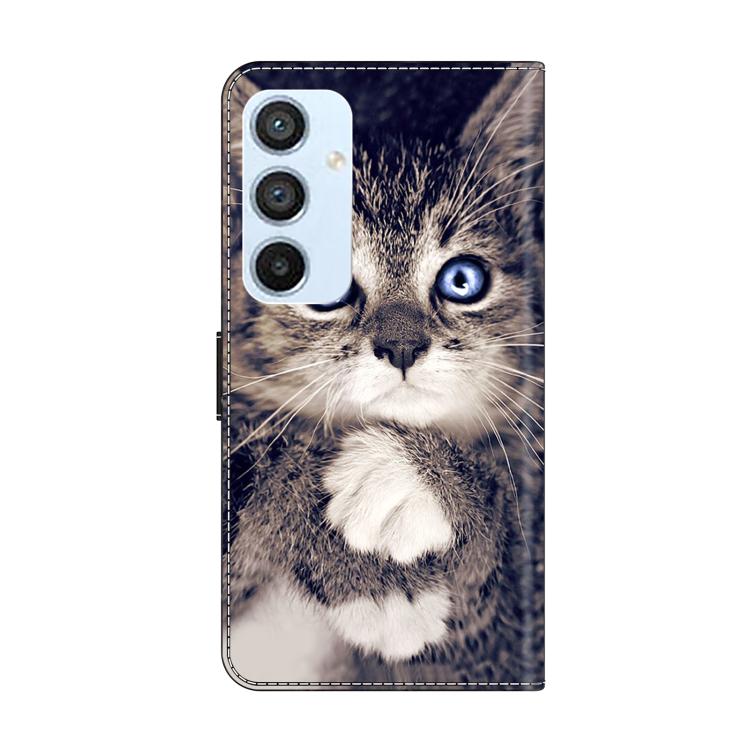 For Samsung Galaxy A54 5G Crystal-Like Painted Vegan Leather Phone Case