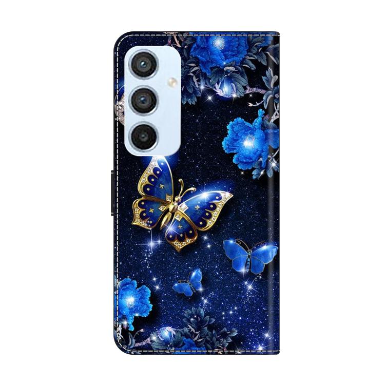 For Samsung Galaxy A54 5G Crystal-Like Painted Vegan Leather Phone Case